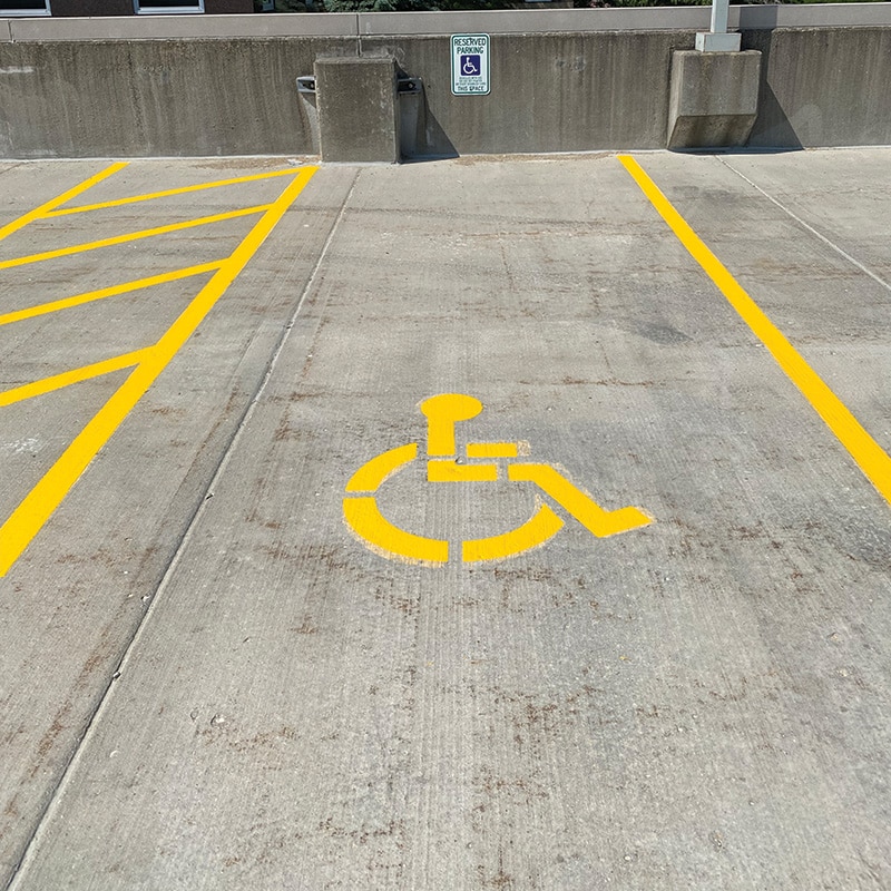 Handicap Striping - After Image