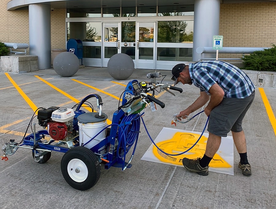 Handicap Parking Lot Striping
